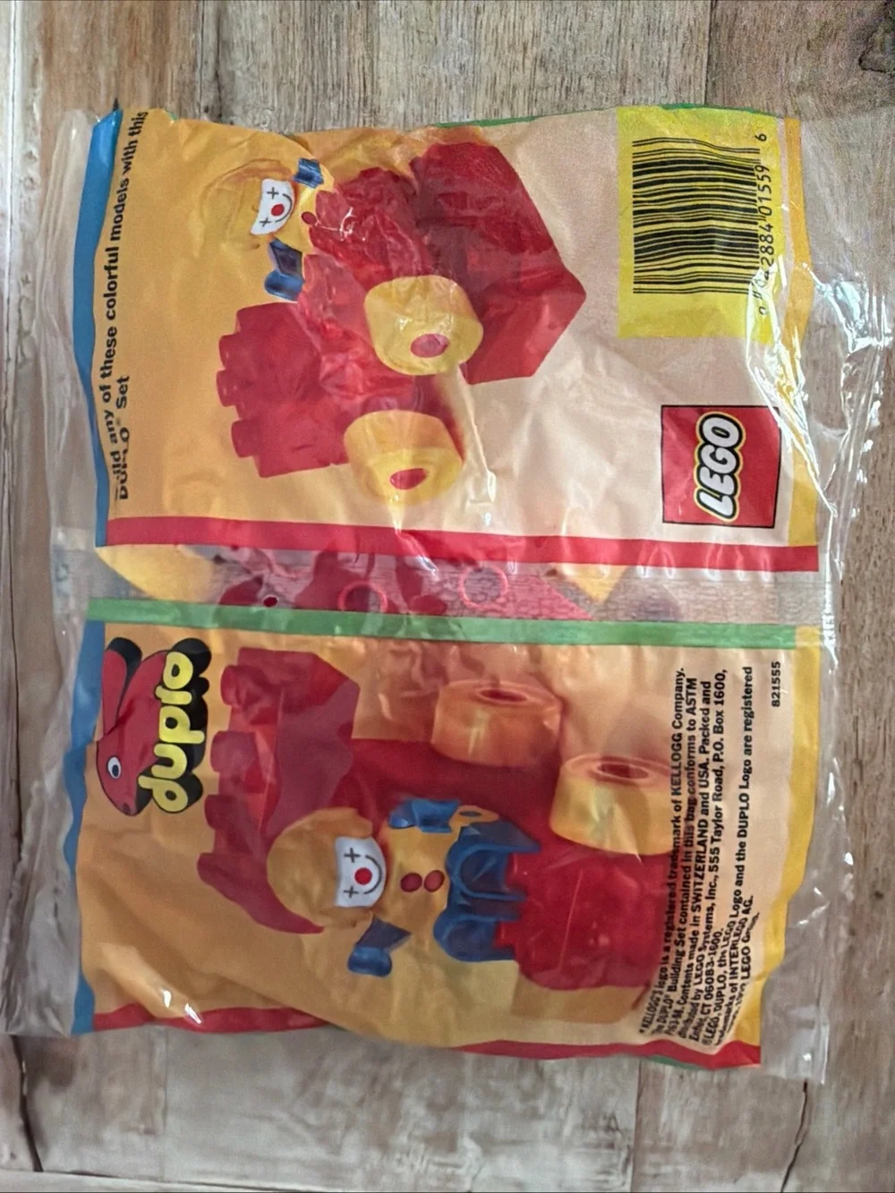 VINTAGE  1992 LEGO DUPLO 1559 CLOWN CAR BUILDING SET - KELLOGG'S PROMO New